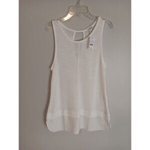 J Crew Factory Womens Sleeveless Drapey Scoop Neck Tank Top Blouse Small New